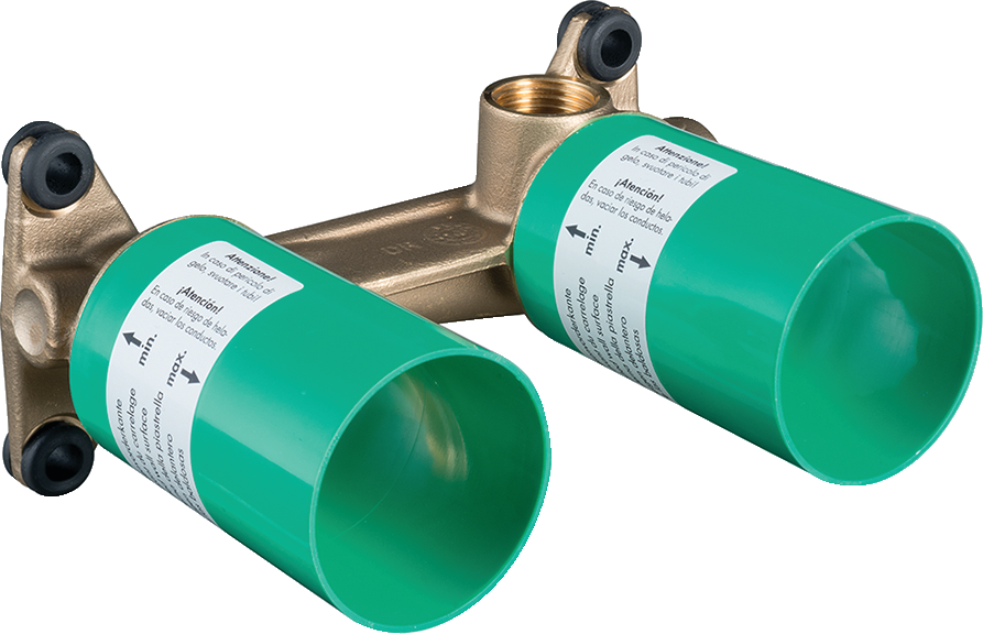 Basic set for single lever basin mixer for concealed installation wall-mounted