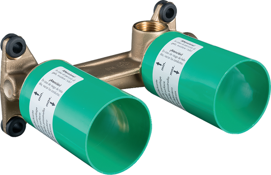 Basic set for single lever basin mixer for concealed installation wall-mounted