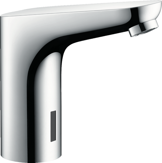 Focus Electronic basin mixer with temperature pre-adjustment battery operation