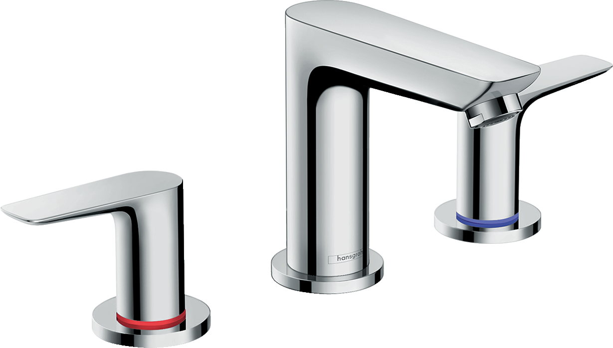 Talis E 3-hole basin mixer with pop-up waste set