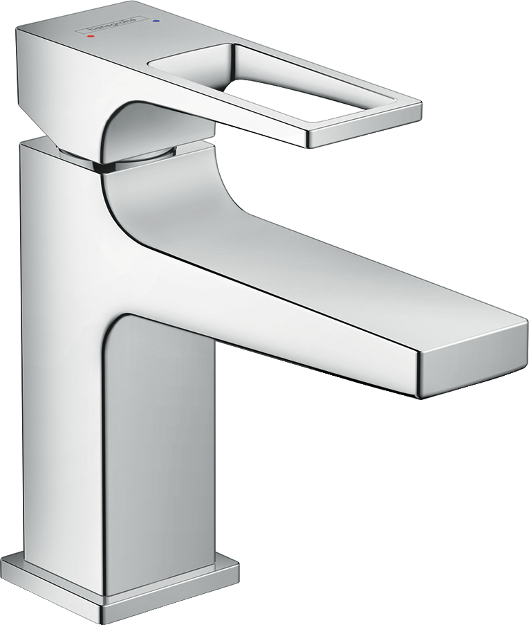 Metropol Single lever basin mixer 100 with loop handle for hand washbasins without waste set