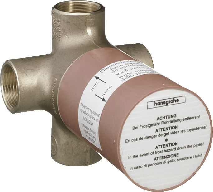Basic set for Quattro four-way diverter valve for concealed installation