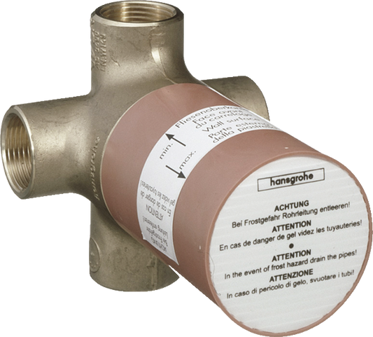 Basic set for Quattro four-way diverter valve for concealed installation