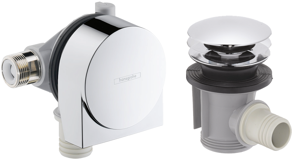 Exafill Bathtub filler and push-open waste set