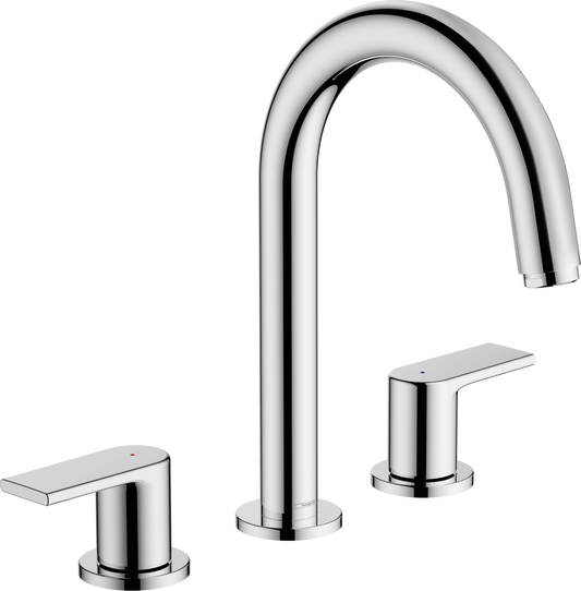 Vernis Shape 3-hole basin mixer without waste set