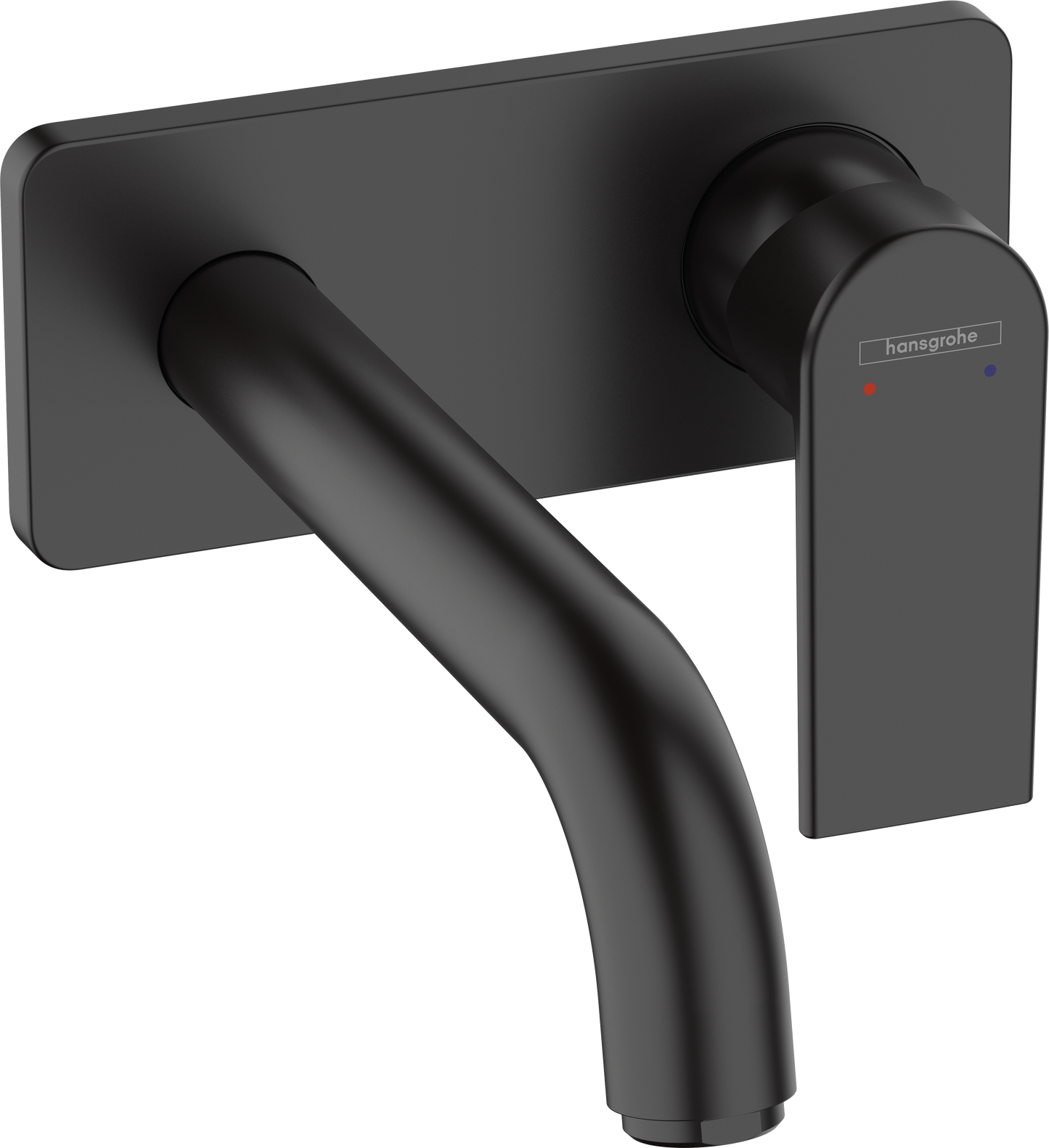 Vernis Shape Single lever basin mixer for concealed installation wall-mounted with spout 20,7 cm