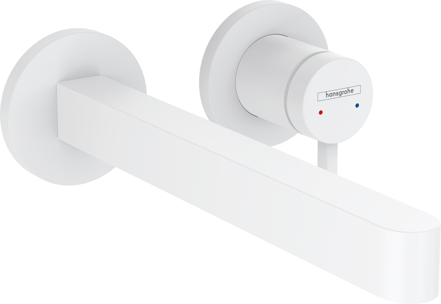 Finoris Single lever basin mixer for concealed installation wall-mounted with spout 22,8 cm