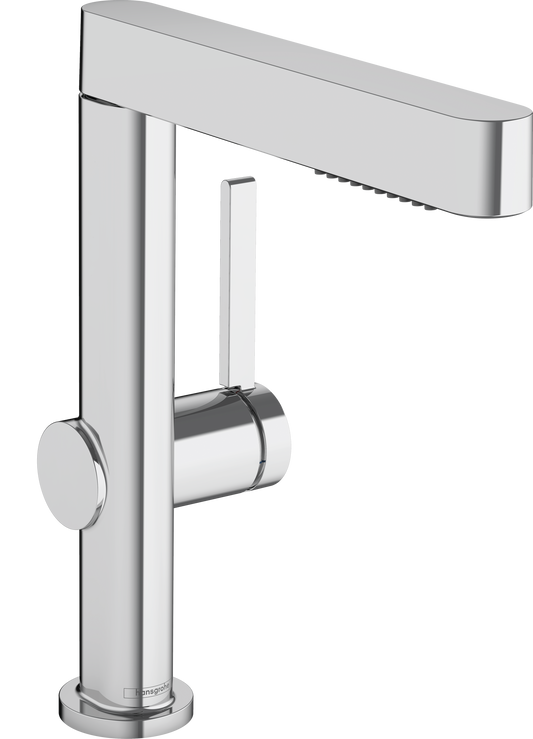 Finoris Single lever basin mixer 230 with pull-out spray, 2jet without waste set