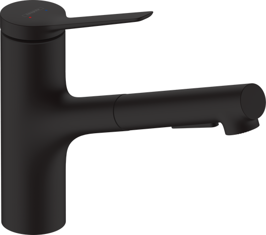 Zesis M33 Single lever kitchen mixer 150, pull-out spray, 2jet