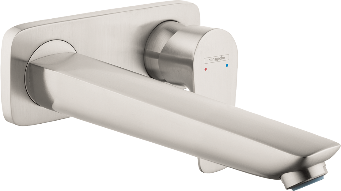 Talis E Single lever basin mixer for concealed installation wall-mounted with spout 22.5 cm