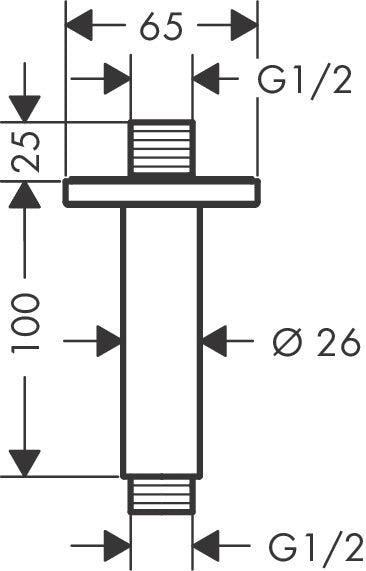 Vernis Shape Ceiling connector 10 cm