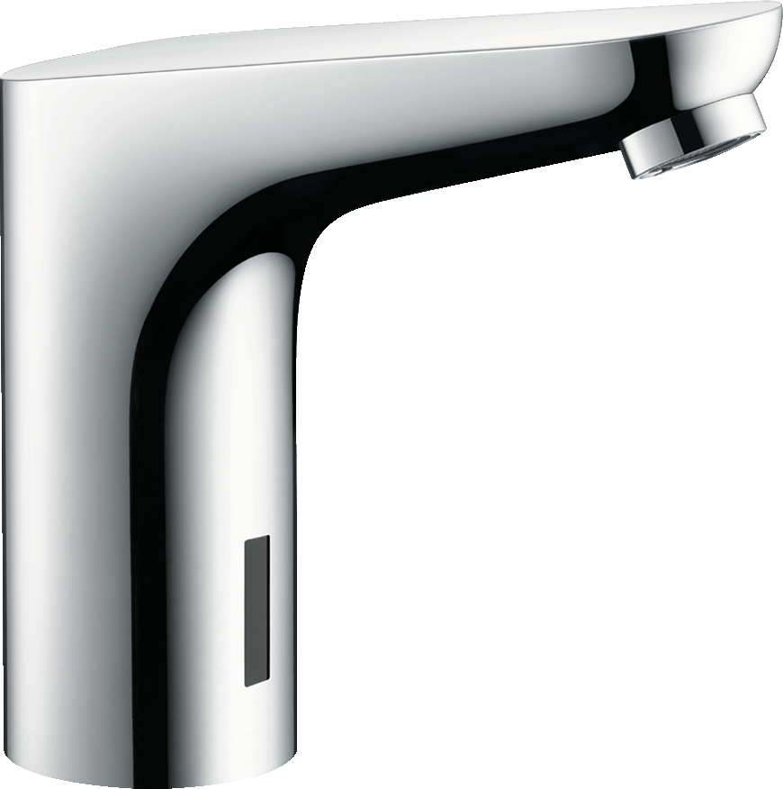 Focus Electronic basin mixer with temperature pre-adjustment battery operation