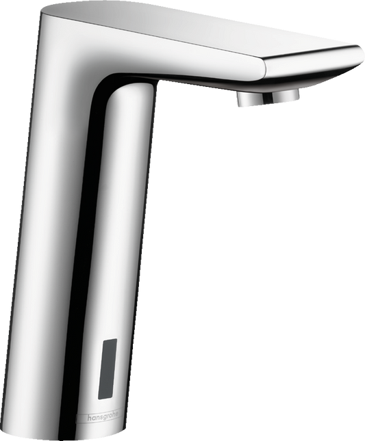 Metris S Electronic basin mixer with temperature pre-adjustment mains connection 230 V