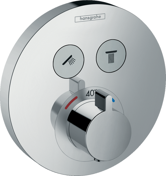ShowerSelect S Thermostat for concealed installation for 2 functions