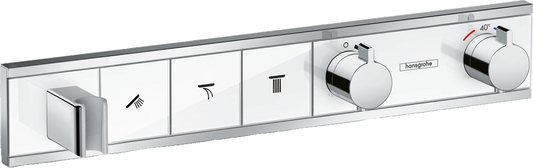 RainSelect Thermostat for concealed installation for 3 functions with integrated shower holder