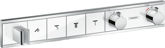 RainSelect Thermostat for concealed installation for 4 functions with integrated shower holder