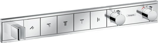 RainSelect Thermostat for concealed installation for 5 functions with integrated shower holder