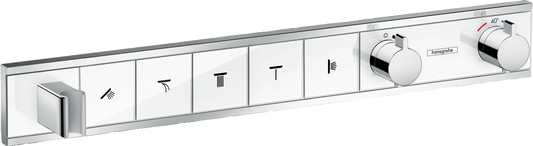 RainSelect Thermostat for concealed installation for 5 functions with integrated shower holder
