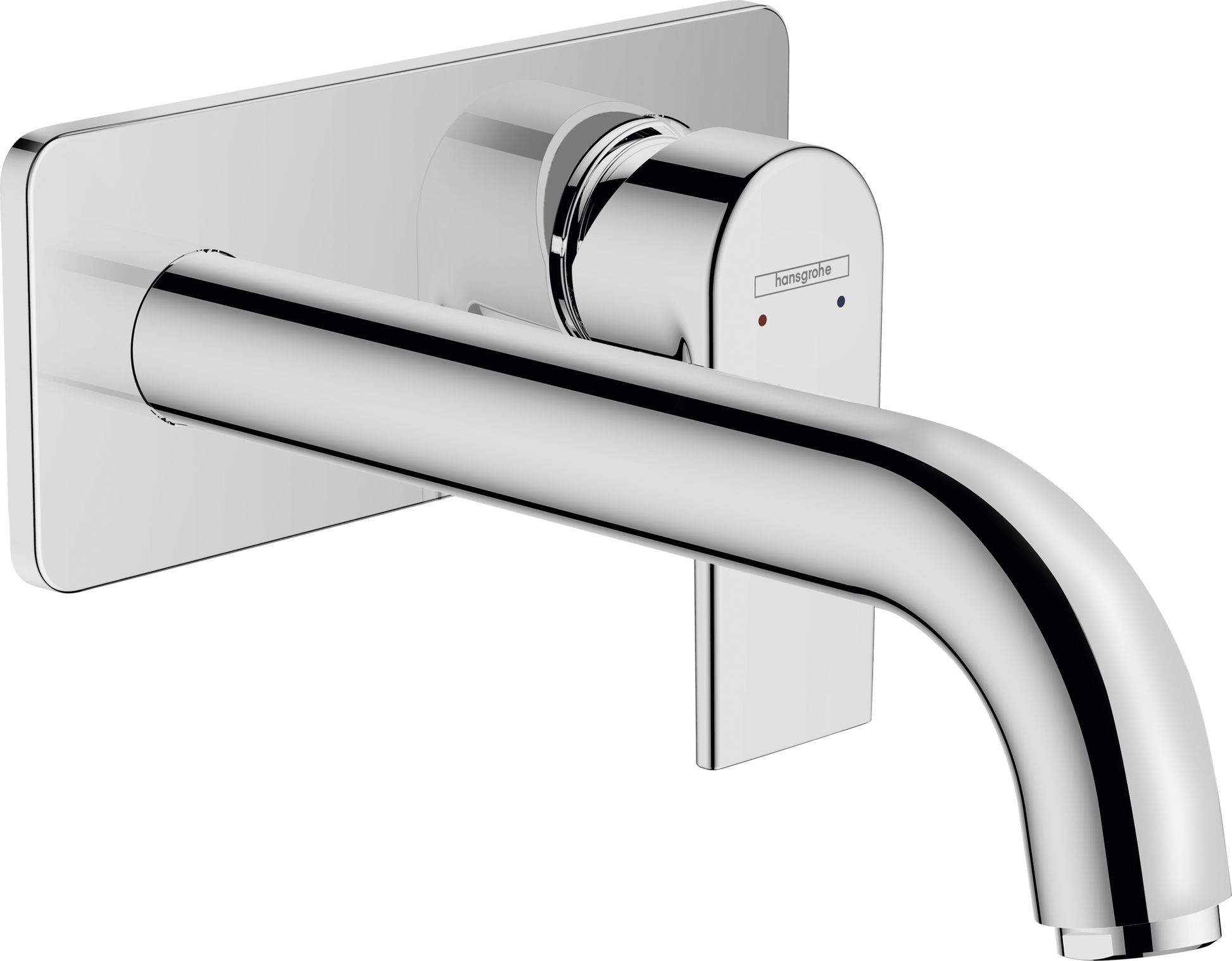  Vernis Shape Single lever basin mixer for concealed installation wall-mounted with spout 20,7 cm 