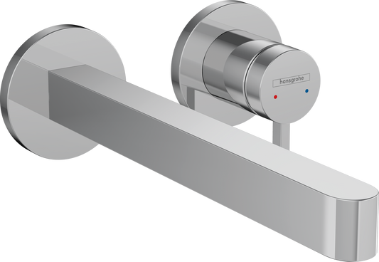 Finoris Single lever basin mixer for concealed installation wall-mounted with spout 22,8 cm