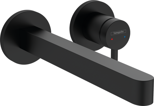 Finoris Single lever basin mixer for concealed installation wall-mounted with spout 22,8 cm