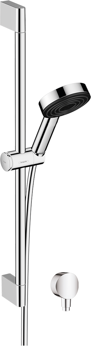 Pulsify S Shower set 105 1jet with shower bar 65 cm and wall outlet